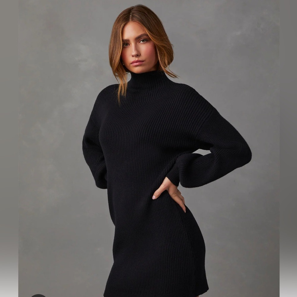 Lumiere Funnel Neck Sweater Dress